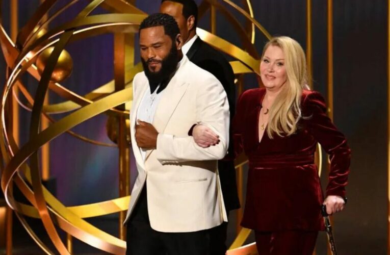 Christina Applegate Surprises Emmys, Receives Standing Ovation, Teases Crowd: ‘Don’T Applaud Every Time I Speak