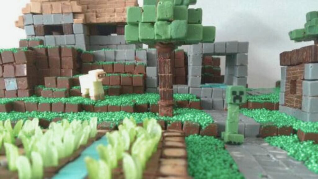 Minecraft cake