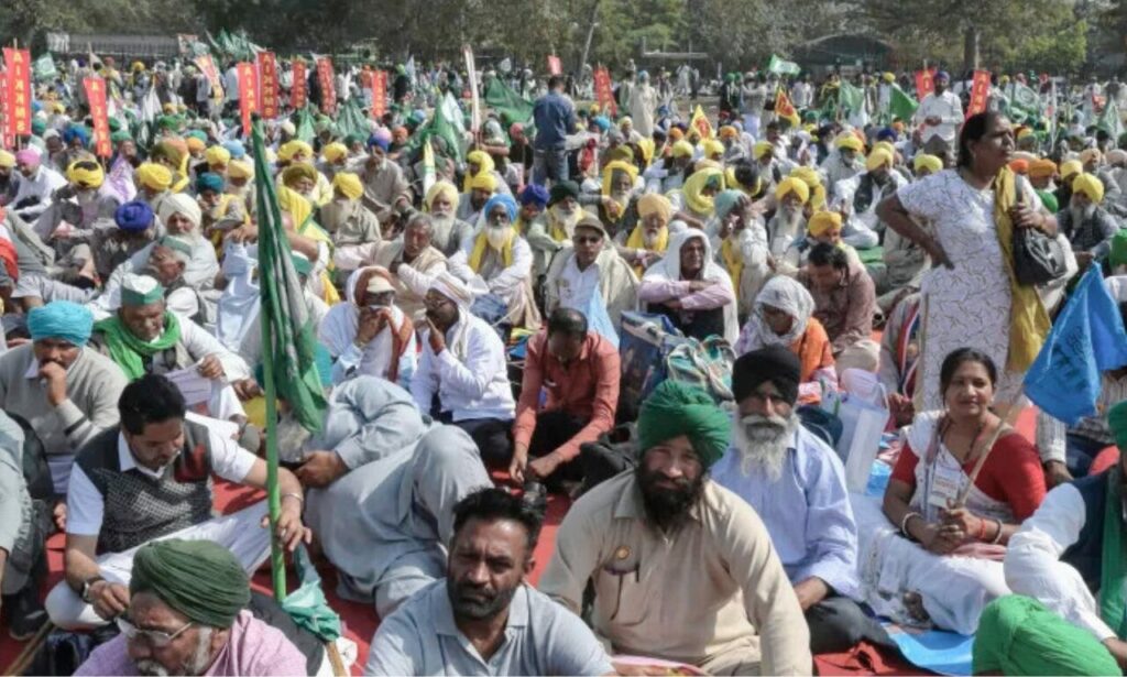 Indian Farmers Rally In Delhi Demanding Crop Price Guarantees