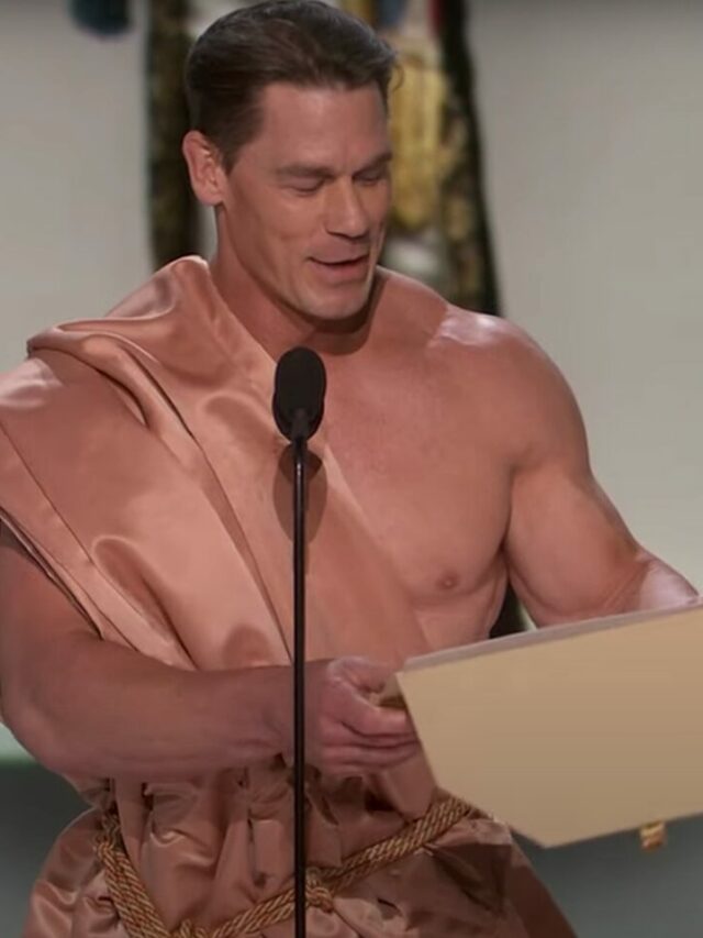 John Cena appears naked at the Oscars